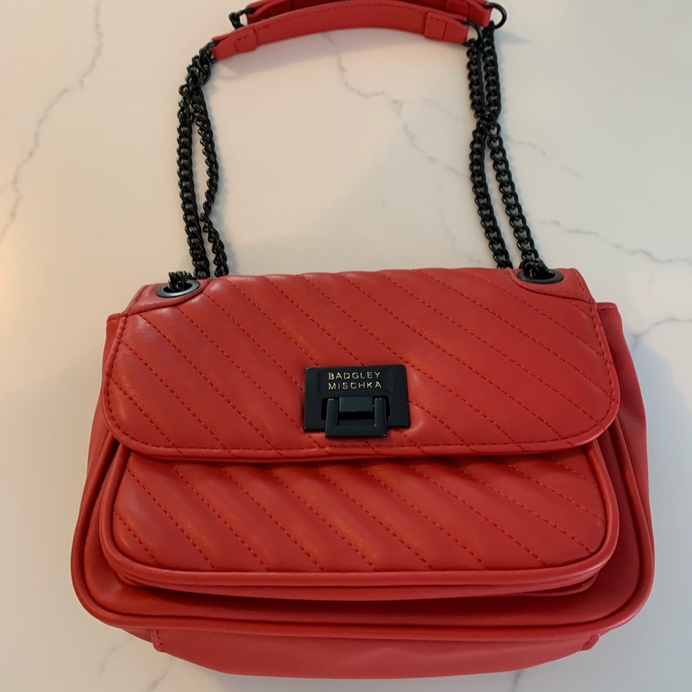 Badgley Mischka Red Purse New No Tag.